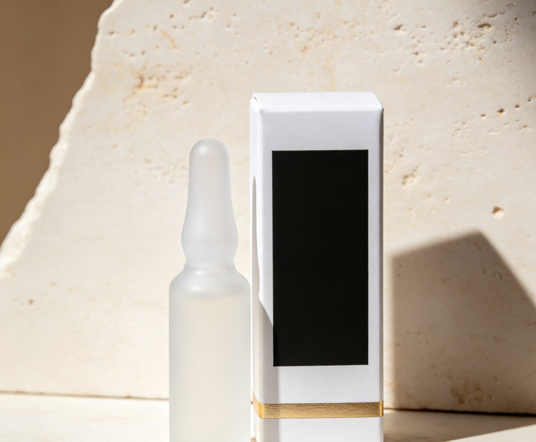 Matte white packaging concept for cellular wellness