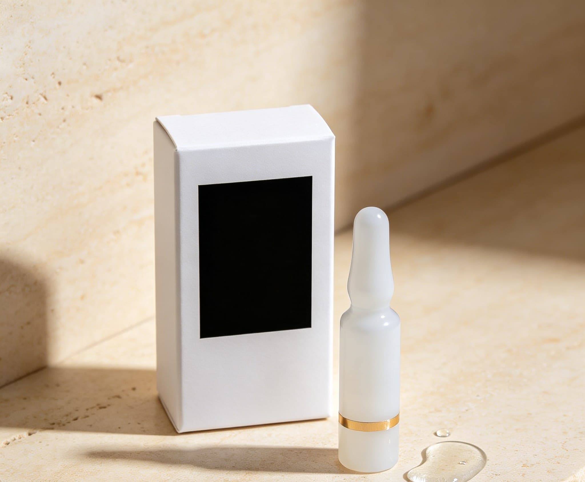 Matte white packaging concept for daily support